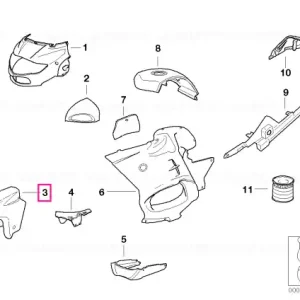 Front mudguard BIARRITZBLAU - BMW Motorrad Preț redus