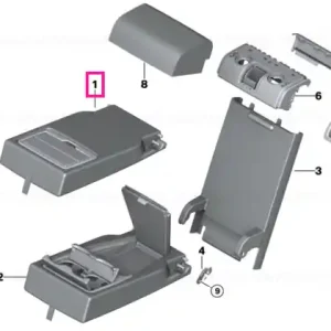 Calitate înaltă Armrest rear, leather TERRA - BMW