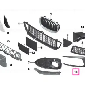 Cumpără online Clemă ornament stânga - BMW