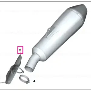Heat shield, carbon fibre - BMW Motorrad Preferatul clienților