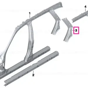 Ultima șansă C-pillar support, right - BMW