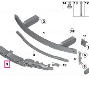 Transport gratuit Impact absorber, top - BMW