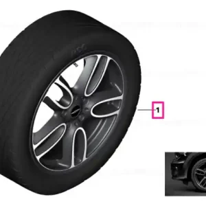 Set roți complete de vară - JCW Double Spoke R129 cu anvelopa Pirelli P Zero r-f - 225/40R19 89W - Mini Countryman/Paceman R60/R61 Reducere