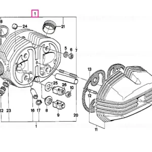 Cylinder head left - BMW Motorrad Mai ieftin
