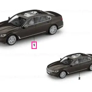 BMW Miniature G12 7-Series, Lang MINERAL WHITE Chilipir