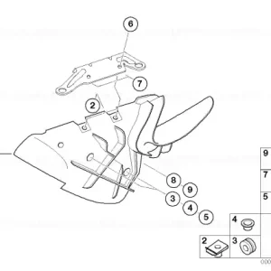 Air duct, left - BMW Motorrad Cel mai vândut