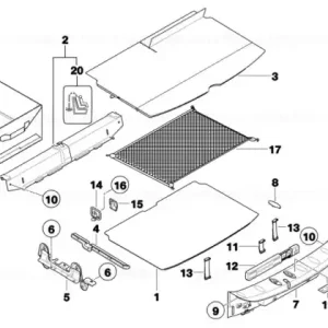 Hook and loop strip, 2-section - BMW - Mini Preț mic