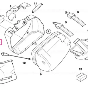 Lichidare de stoc Case bottom, right - BMW Motorrad