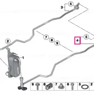 Transmission oil cooler line, return - BMW Cumpără acum