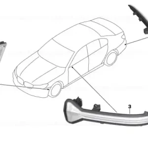 Reflector, rear left - BMW Discount
