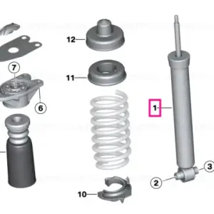 Shock absorber, rear - BMW Chilipir