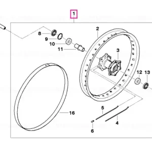 Spoke wheel front 2.15X21 - BMW Motorrad Cel mai vândut