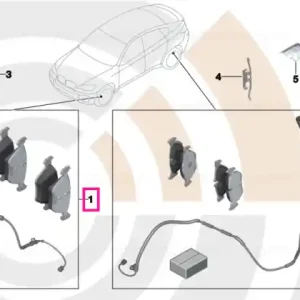 Set placute frana cu senzor VALUE LINE - BMW Cel mai vândut