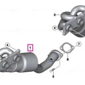 RP-exhaust manifold with catalytic conv. ZYL. 1-3 EU4 - BMW Noutate