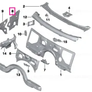 Right interior column A - BMW Livrare rapidă
