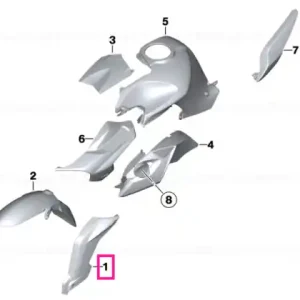 Reducere specială Capac purtător roată dreapta SILK - BMW Motorrad