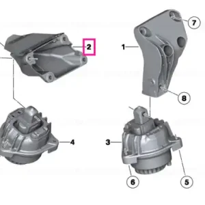 Suport motor, dreapta - BMW Seria 5 F07 F10 F11 F18 Disponibil imediat