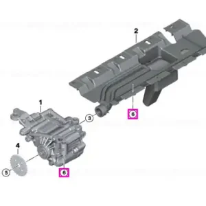 Set suruburi aluminiu pompa ulei si conducta aspiratie - BMW Seria 2 F87 M2, Seria 3 F80 M3, Seria 4 F82 F83 M4 Retur ușor