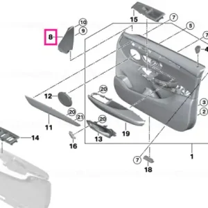 Corner moulding, interior left HIFI - BMW Reducere