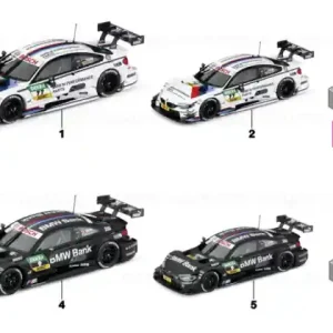Chilipir BMW miniature M4 DTM 2015 M. Tomczyk WHITE, TOMCZYK
