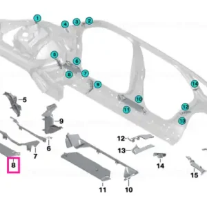 Reducere specială Moulded part column A, bottom int. right - BMW