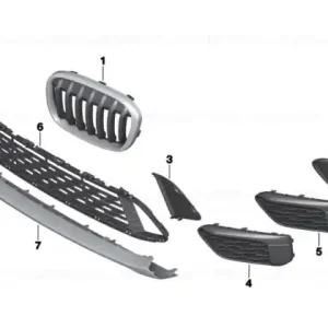 Comandă acum Capac grilă dreapta - BMW