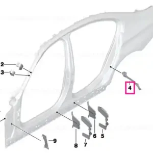 Retur gratuit Shaped part, wheel arch, outer - BMW