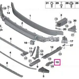Kerb shock absorber right - BMW - Mini Ofertă specială