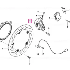 Etrier fără plăcuțe frână stânga - BMW Motorrad Vezi acum