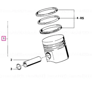 Ultima șansă Piston kit 94,755MM(+0,20) - BMW