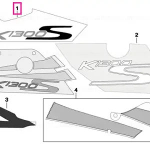 Lettering, rear side section, left - BMW Motorrad Expediere rapidă