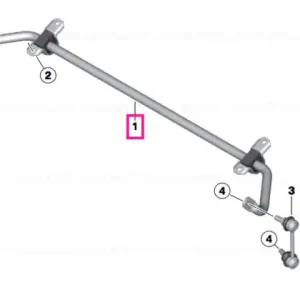 Stabilizer, rear - BMW Transport gratuit