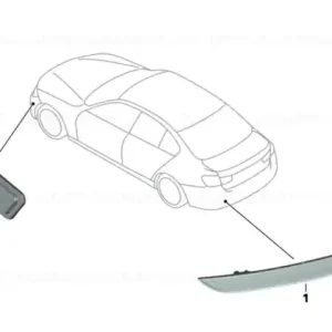 Side marker light, right - BMW Doar azi