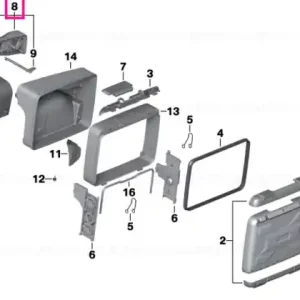 Topcase locking mechanism, left - BMW Motorrad Reducere extra