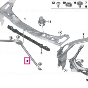 V-strut, front panel ECE - BMW - Mini Reducere