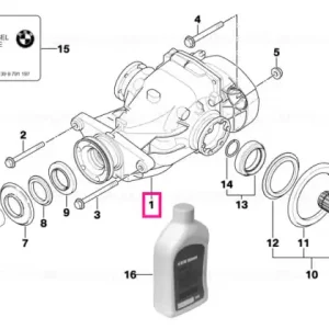 Retur ușor Exchange final drive I=3,38 - BMW
