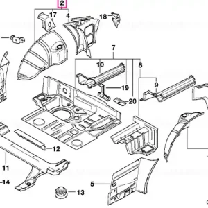Reduceri Right rear inner wheelhouse - BMW