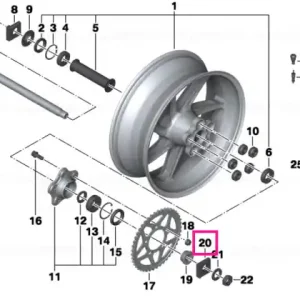 Lichidare de stoc Chain tensioner, left - BMW Motorrad