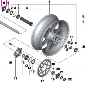 Calitate înaltă Chain tensioner, right - BMW Motorrad
