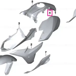 Capac rezervor aprimat stânga - BMW Motorrad Noutate
