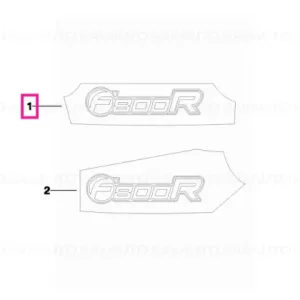 Lettering F800R, left - BMW Motorrad Mai ieftin
