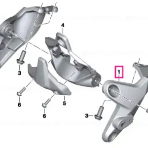 Disponibil imediat Front panel carrier, left - BMW Motorrad
