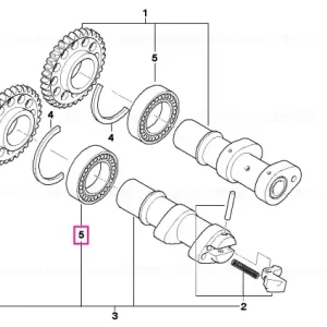 Grooved ball bearing 6005NRC 3 - BMW Motorrad Preț mic