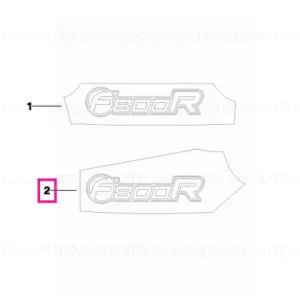 Comandă acum Lettering F800R, right - BMW Motorrad
