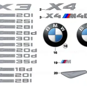 Retur gratuit Lettering S DRIVE 20I - BMW