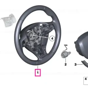 Volan sport piele cu padele schimbare - BMW Preț mic