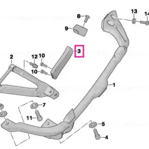 Case support left ALU - BMW Motorrad Transport gratuit