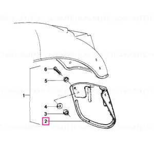 Mud flaps SCHWARZ - BMW Motorrad Doar azi