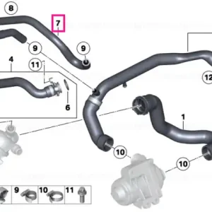 Ultima șansă Conduct apa intrare termostat - BMW