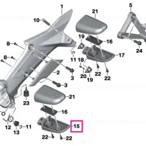 Premium Footrest, right - BMW Motorrad